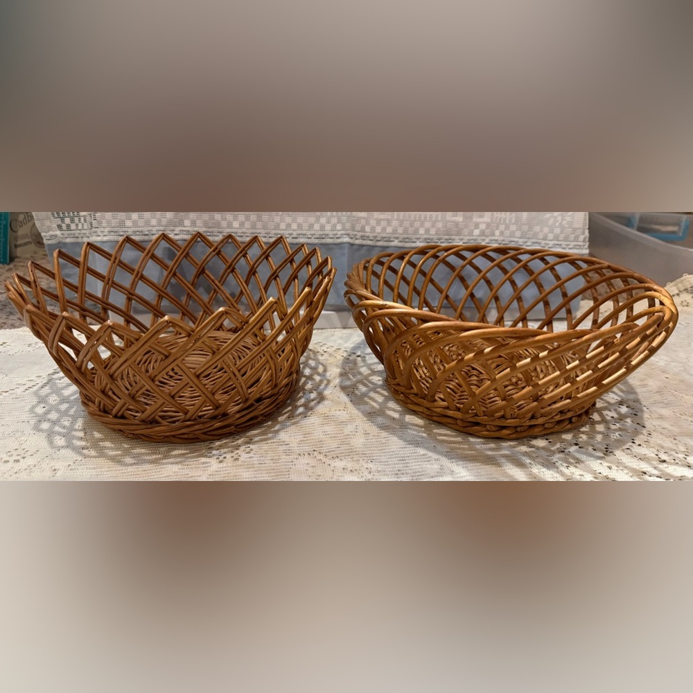 Vintage Woven Basket Set
